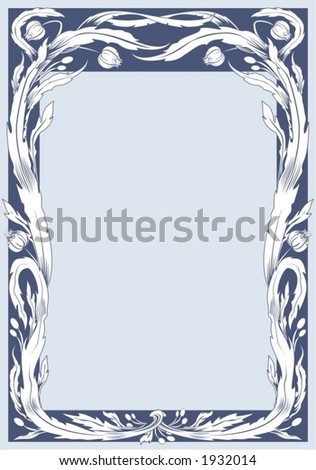 art nouveau wallpaper. (Art Nouveau) background