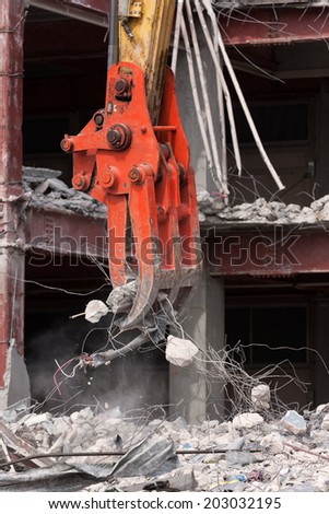 Demolition of the old building