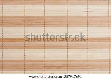Place mat made of bamboo