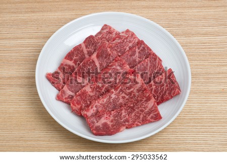 Beef ribs meat for grilled meat