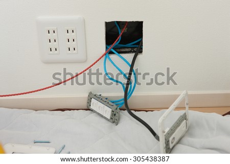 Wiring run cable in the house