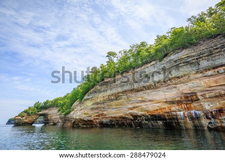Pictured Rock National Lake Shore Michigan State on Lake Superior