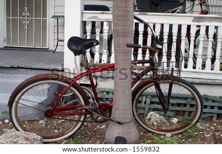 Red Bike in Key West Florida
