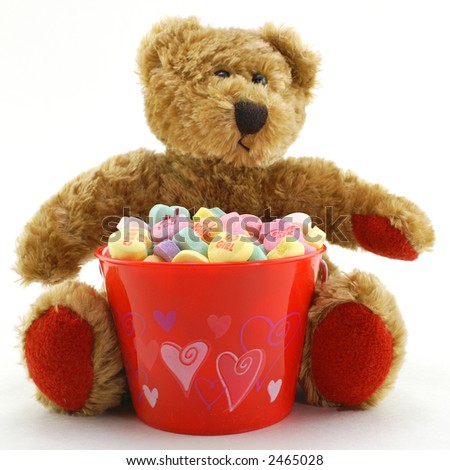 valentine's day bear with candy