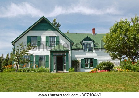 house used as location for Anne of Green Gables novels in Prince Edward Island, Canada