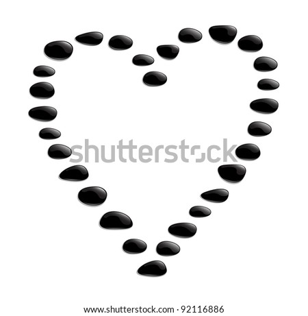 heart shape black