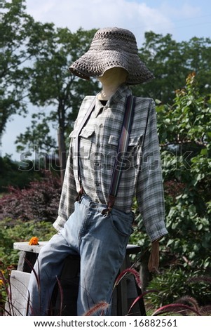 A non-traditional scarecrow