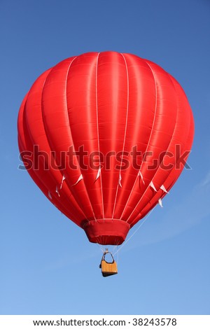 Red hot air balloon