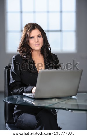 Beautiful Modern Professional Business Woman in Loft