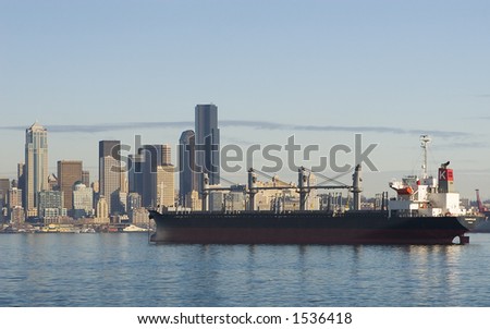 cargo boat in Seattle