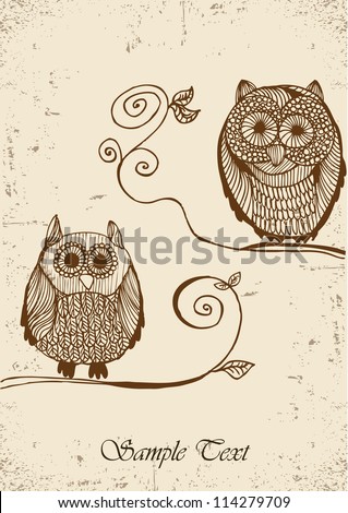 Drawn Owl