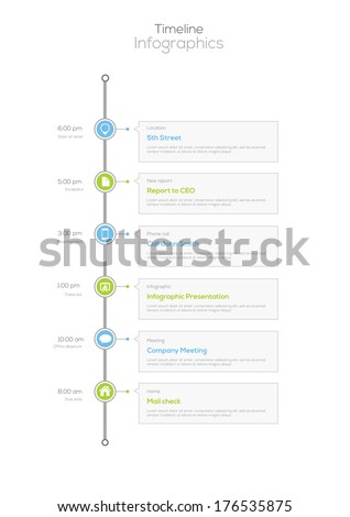 Timeline Infographic Vector design template Timeline Infographic Vector design template