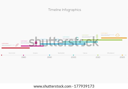 Timeline Infographic Vector design template Timeline Infographic Vector design template