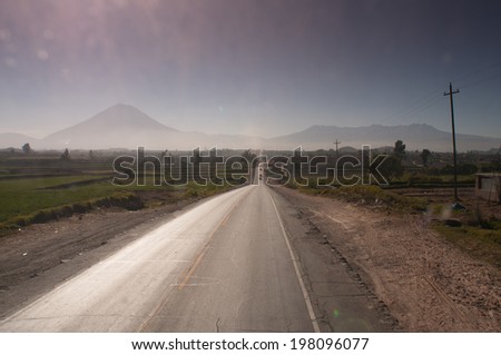 Mountains, rocks, the road to heaven