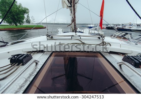 Elements of rigging and equipment sailing yacht