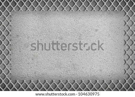Metal texture with net decoration