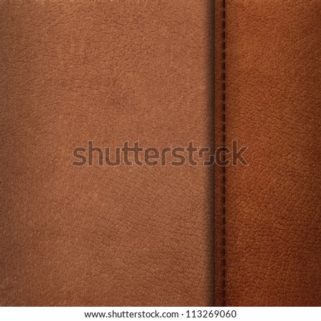 Pattern of artificial leather surface with thread