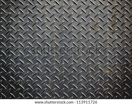 Aluminium Dark List With Rhombus Shapes