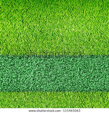 Two types of football grass