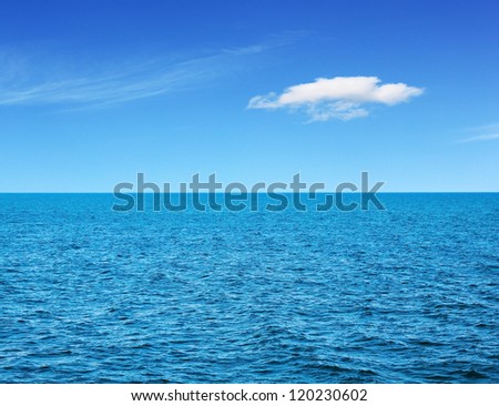 Ocean View In Sunny Summer Day
