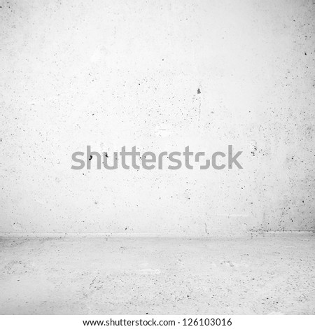 Plaster white industrial room surface