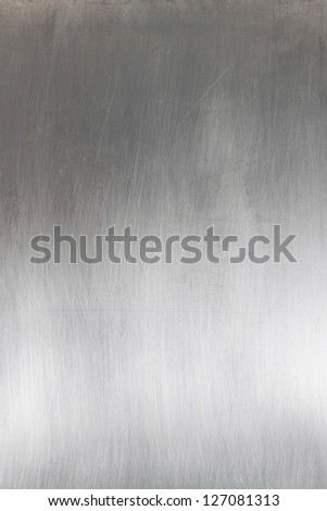 Brushed silver metallic surface background