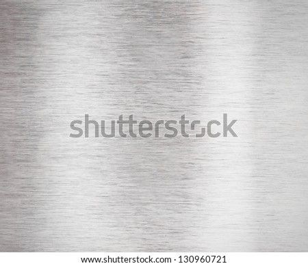Brushed aluminum metal plate surface
