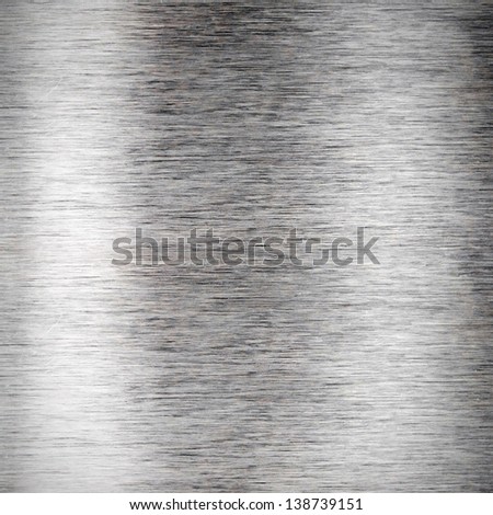 Brushed silver metallic surface for background