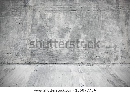 Weathered surface of wall in the industrial interior of the street