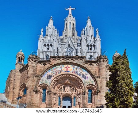 Church of the Sacred Heart of Jesus in Barcelona, Spain