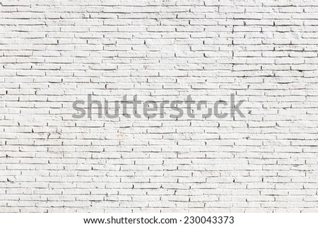 White blank brick wall surface
