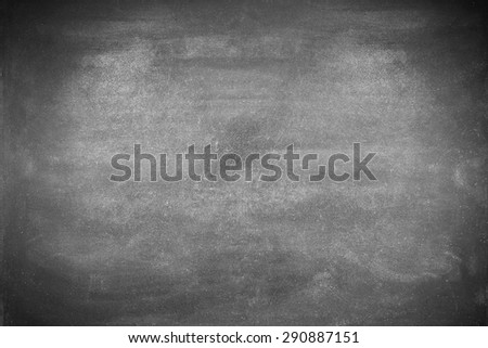 Blank chalkboard or blackboard background, view from top