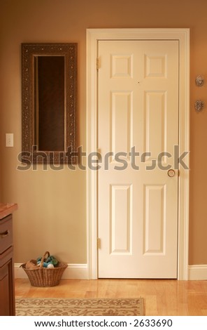 simple door with natural light