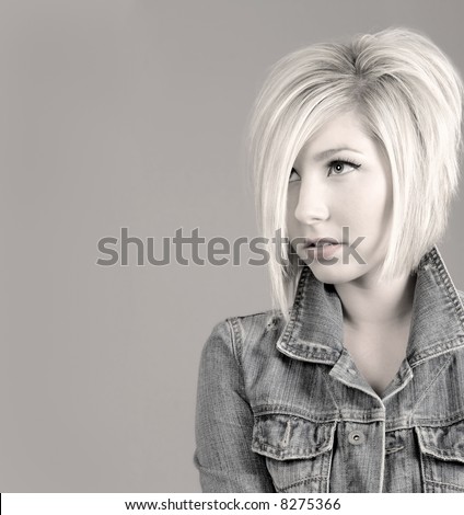 Hair Style - Just Start. - Pagina 4 Stock-photo-fresh-young-girl-with-trendy-hairstyle-8275366