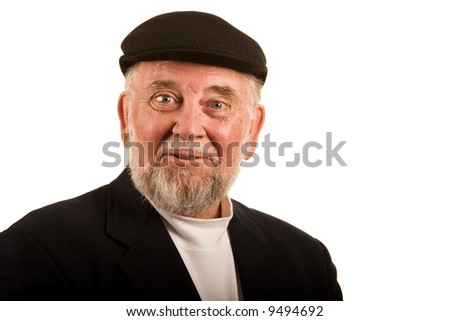 a happy older gentleman