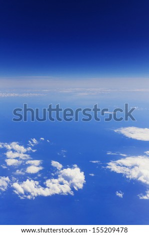 Earth atmosphere view.