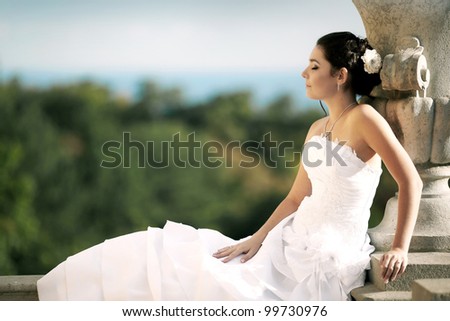 beautiful young bride