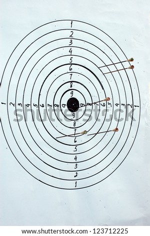 target board with multiple arrows