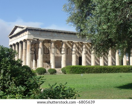 Agora ancient greece temple - Athene, Greece, europe travel