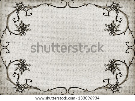 weave textured wallpaper ornament frame