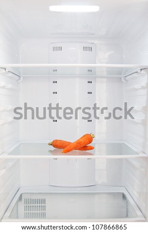 carrots in the refrigerator
