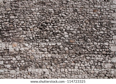 old gray stone wall, background