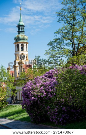 Church Loretta in Prague spring