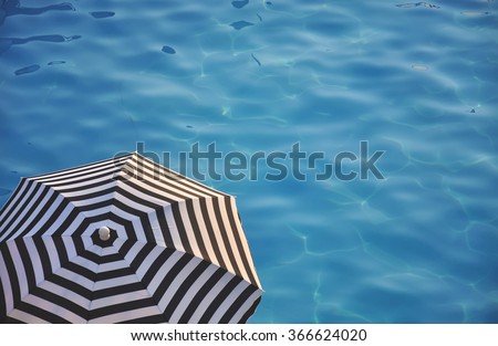 beach umbrella near the water
