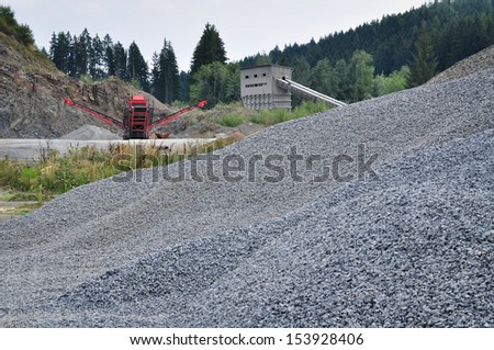 Mining site, stone quarry