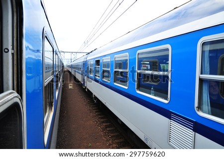 Traveling by train, rail transportation
