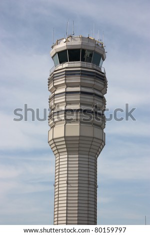 Control tower at Ronald Reagan Washington National Airport, USA