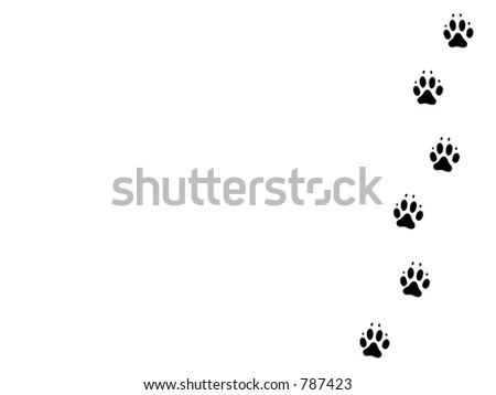 black dog outline