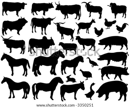 silhouettes of animals. I have about free wild animals