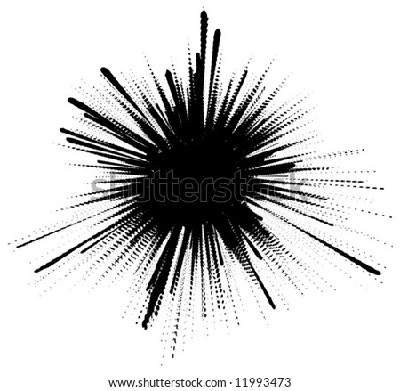 Editable Vector Illustration Of An Ink Splat - 11993473 : Shutterstock